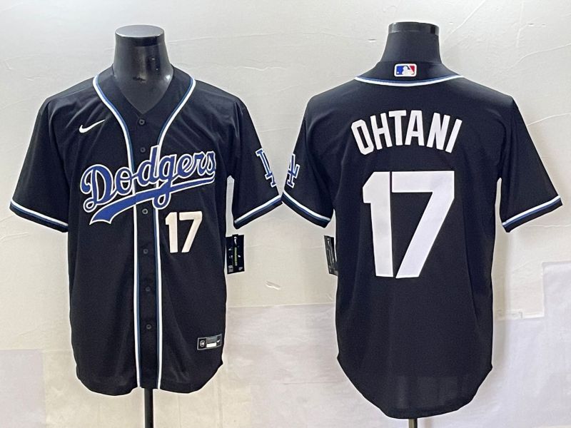 Men 2025 Los Angeles Dodgers 17 Ohtani Black Three generations Fashion Nike MLB Jersey style 70418